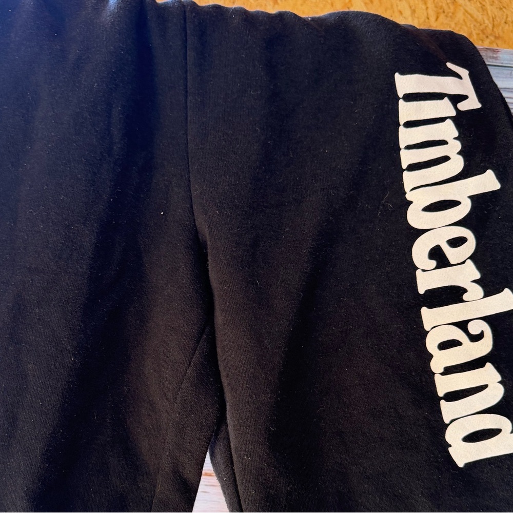 Timberland Black short with White‎ Logo.